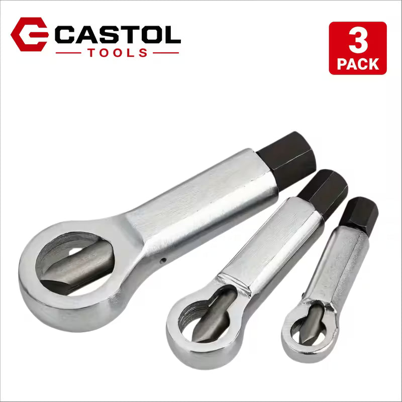 3-Piece Nut Splitter Set – Remove Damaged & Corroded Nuts