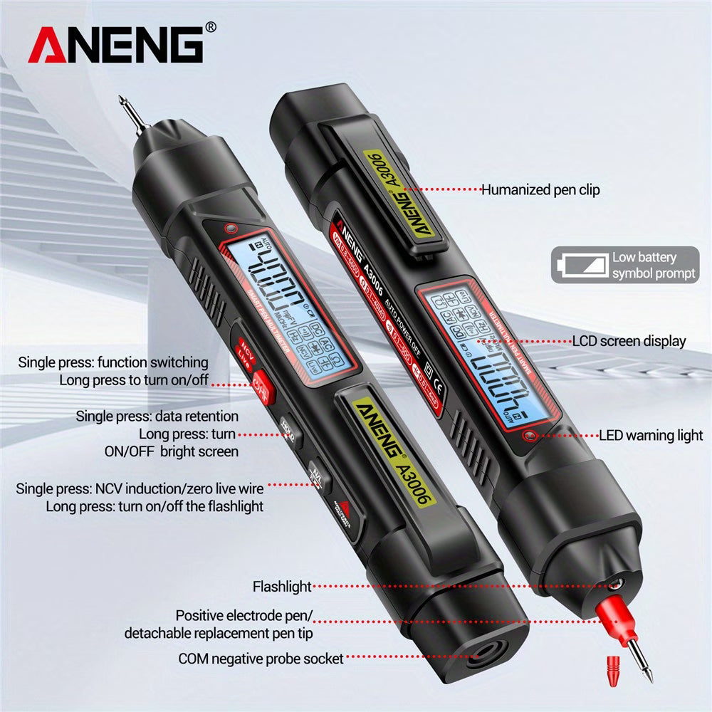 ANENG A3006 New Pen Multimeter Digital High-precision Electrical Dedicated Voltage Measurement Multi-functional Line Breaking Pen