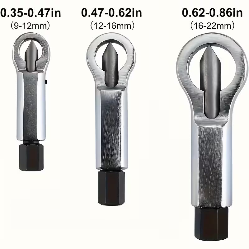 3-Piece Nut Splitter Set – Remove Damaged & Corroded Nuts