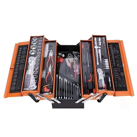 85 - piece three layer folding Fitter or electrical apprentice toolbox