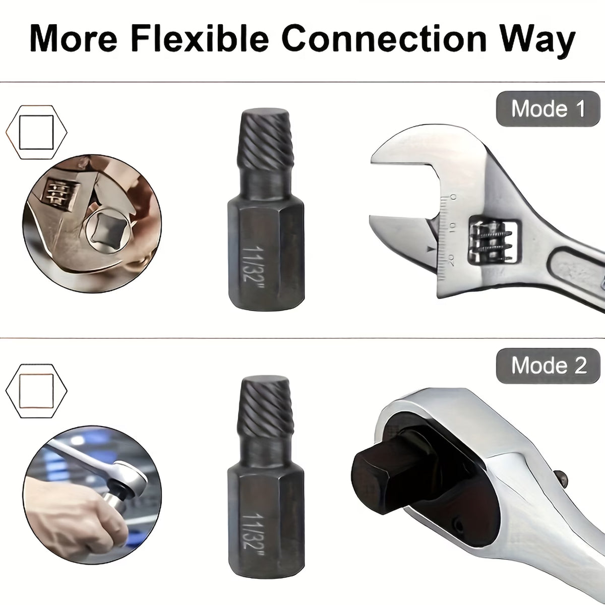 10pcs Heavy-Duty Screw/bolt Extractor Set