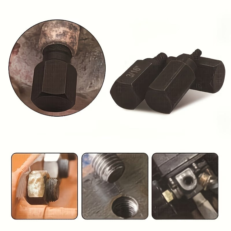 10pcs Heavy-Duty Screw/bolt Extractor Set