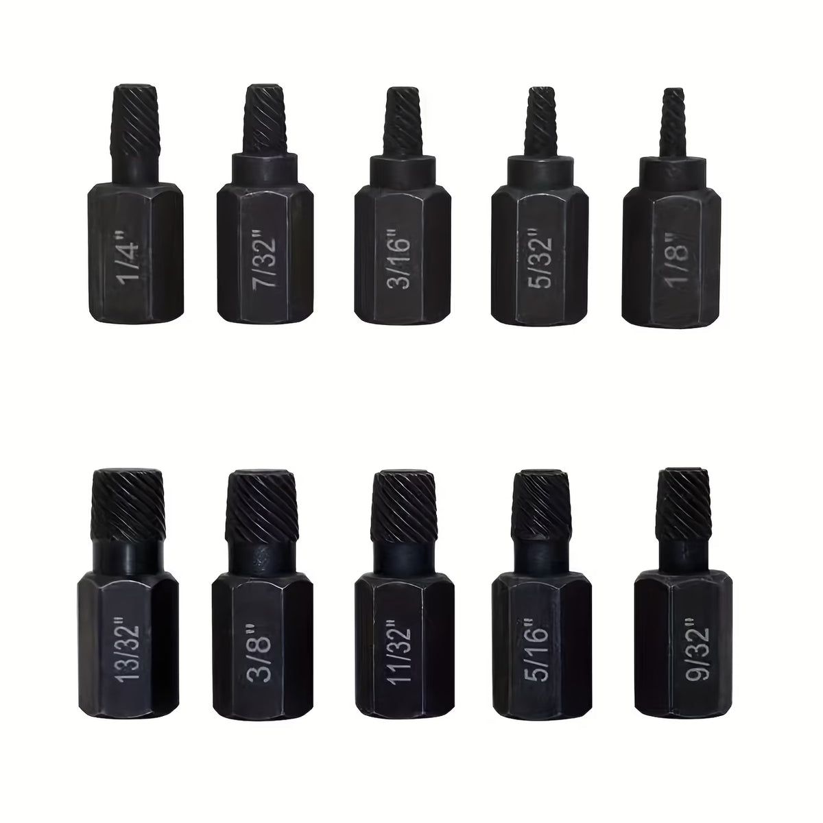 10pcs Heavy-Duty Screw/bolt Extractor Set