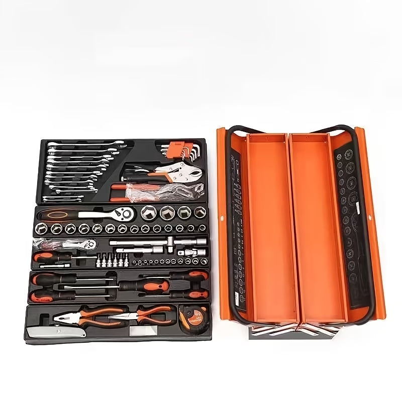 85 - piece three layer folding Fitter or electrical apprentice toolbox